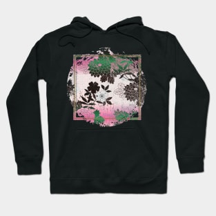 Japanese Design Floral Cherry Blossom Retro Art Earth Colours Streetwear Urban 559 Hoodie